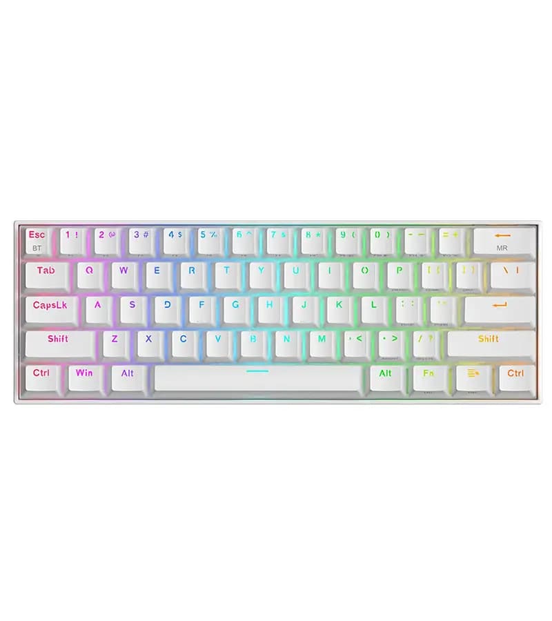 کیبورد بی سیم مکانیکال گیمینگ ردراگون Draconic Elite white K530W-RGB-PRO