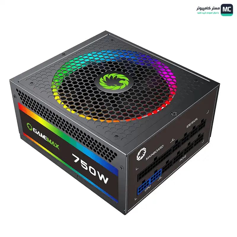 پاور 750 وات گیم‌مکس RGB-750 Gold Full Modular — تصویر ۵