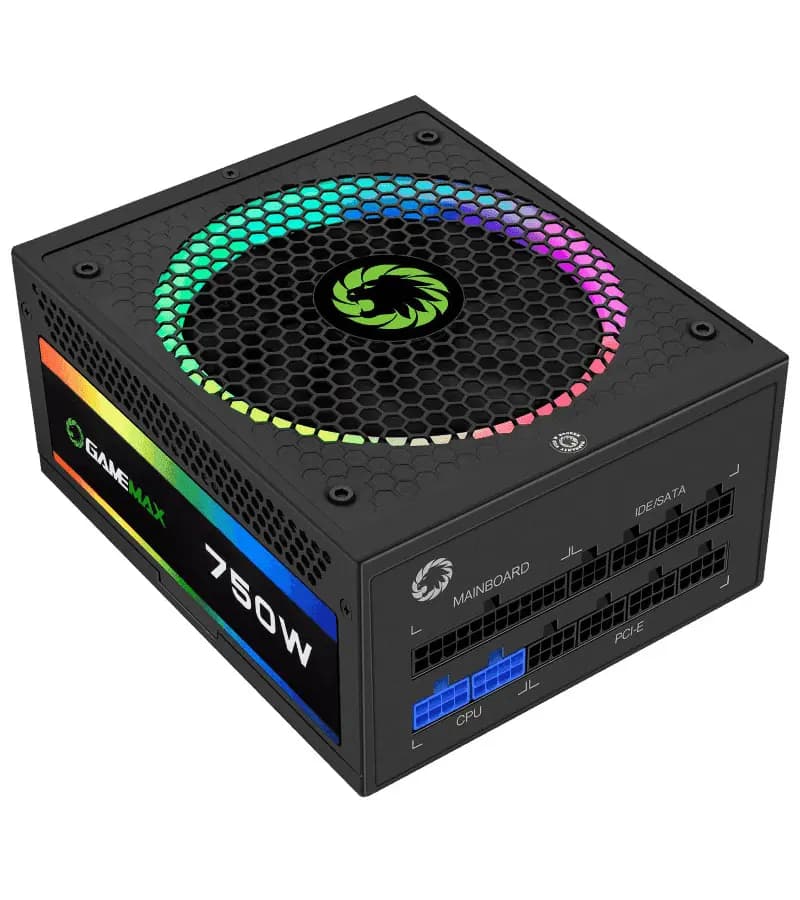 پاور 750 وات گیم‌مکس RGB-750 Gold Full Modular — تصویر ۲