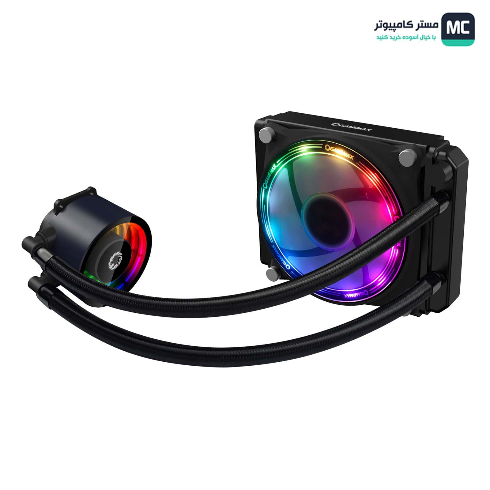 خنک کننده مایع پردازنده گیم مکس Ice Chill 120 Rainbow ARGB — تصویر ۱۰