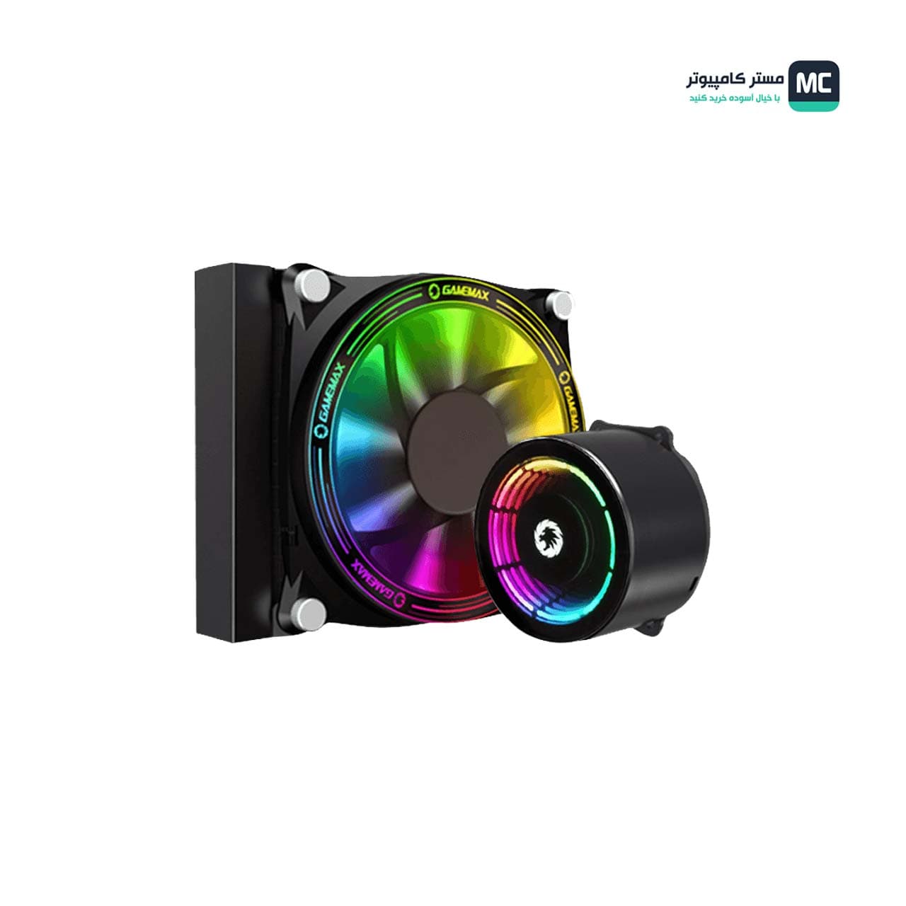 خنک کننده مایع پردازنده گیم مکس Ice Chill 120 Rainbow ARGB — تصویر ۳