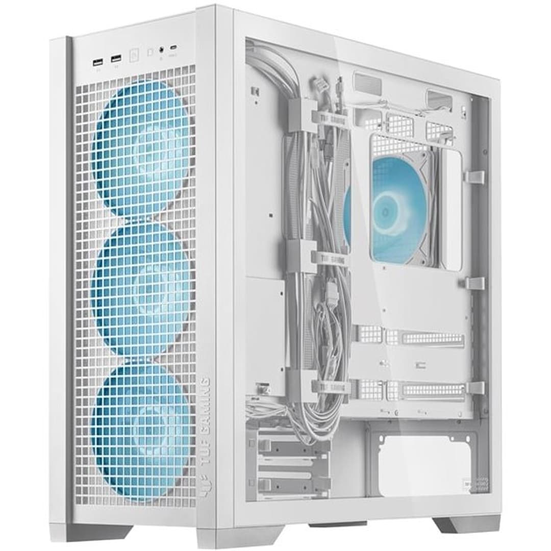 کیس کامپیوتر ایسوس TUF Gaming GT302 ARGB Mid Tower سفید — تصویر ۹