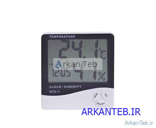 رطوبت سنج و دماسنج دیجیتال بدون سیم HTC-1 (ارسال از تهران)