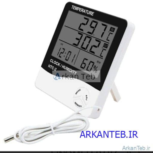 رطوبت سنج دماسنج دیجیتال با سیم HTC-2 (ارسال از تهران) — تصویر ۲
