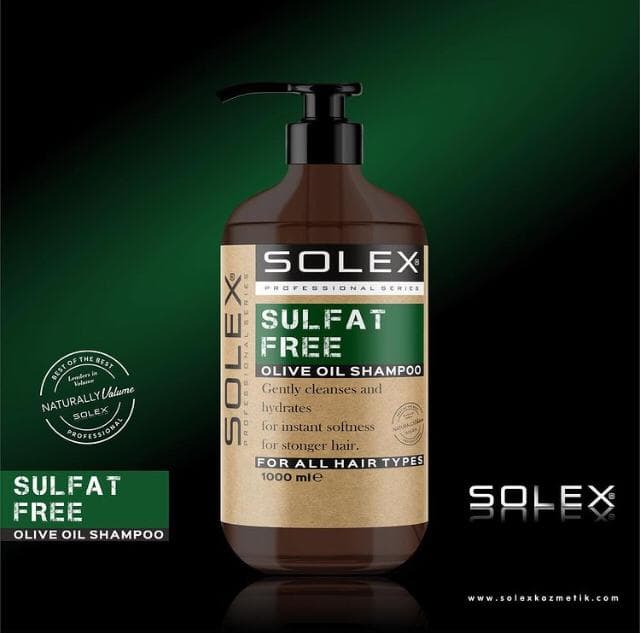 شامپو ارگانیک بدون سولفات حاوی روغن زیتون سولکس Solex