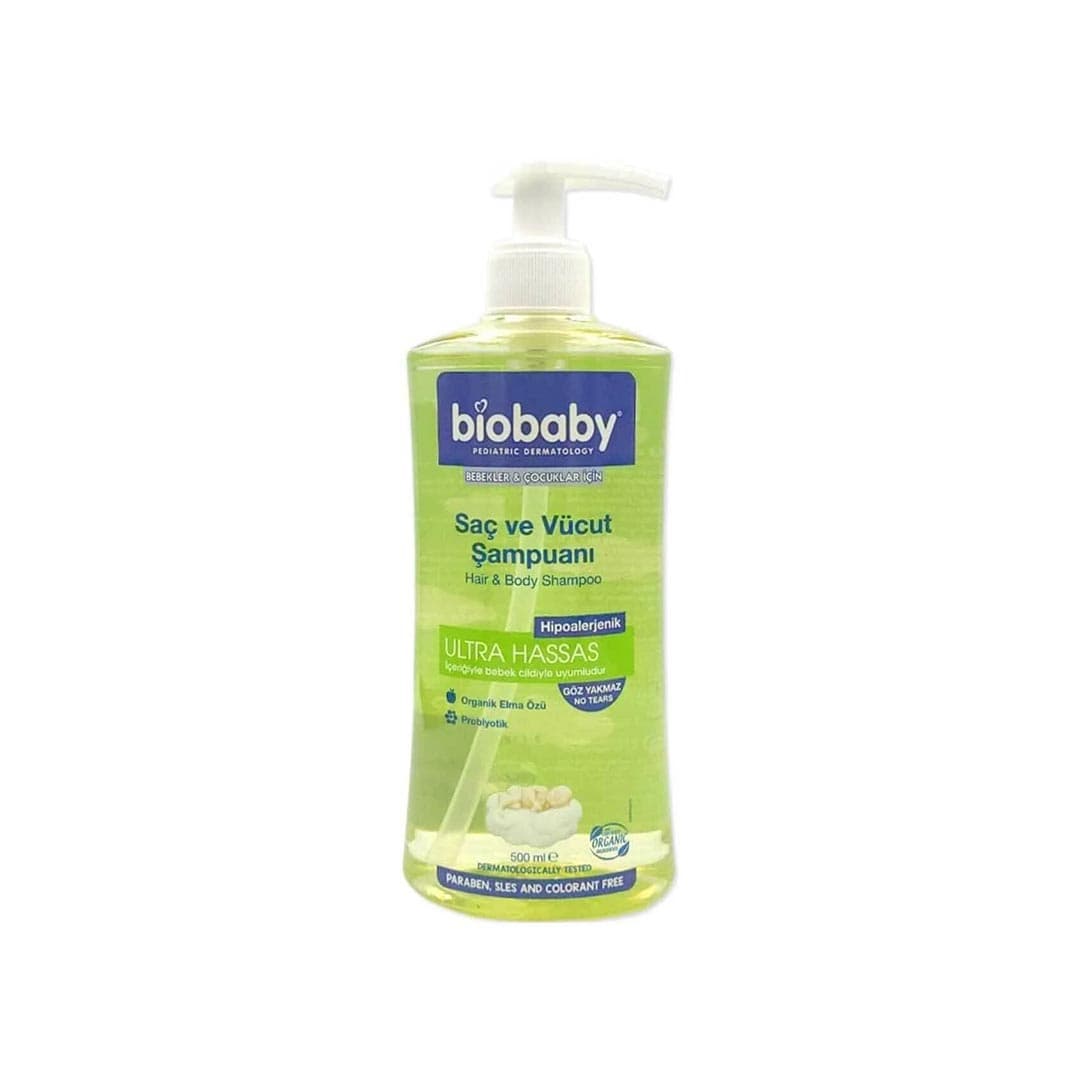شامپو سر و بدن ارگانیک ضد حساسیت بیو بیبی biobaby