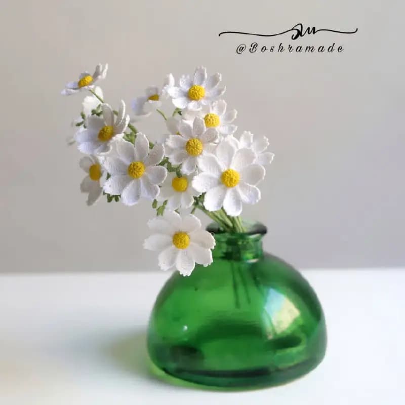 شاخه گل گلدانی بابونه (گل ستاره ای) کد8877