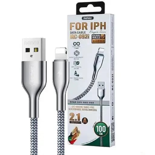 کابل REMAX-RC092-IP/مشکی — تصویر ۳