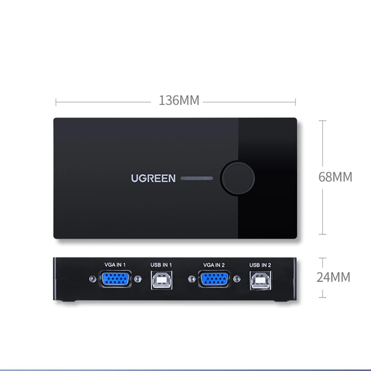 سوئیچ KVM VGM یوگرین UGREEN مدل 30357 — تصویر ۴