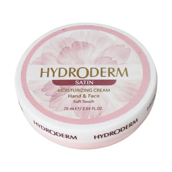 کرم مرطوب کننده دست و صورت کاسه ای مدل ساتین هیدرودرم 75 میلی لیتر Hydroderm