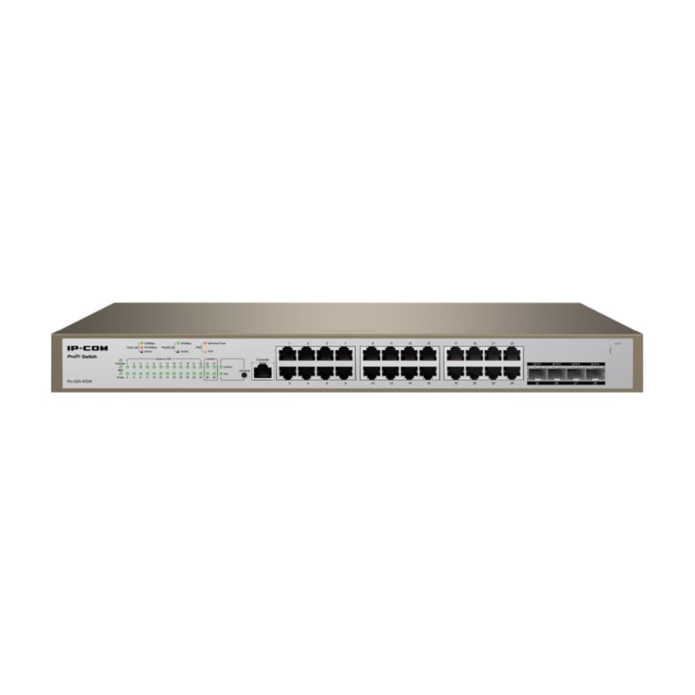 سوئیچ 24 پورت آی پی کام مدل IP-COM Pro-S24-410W