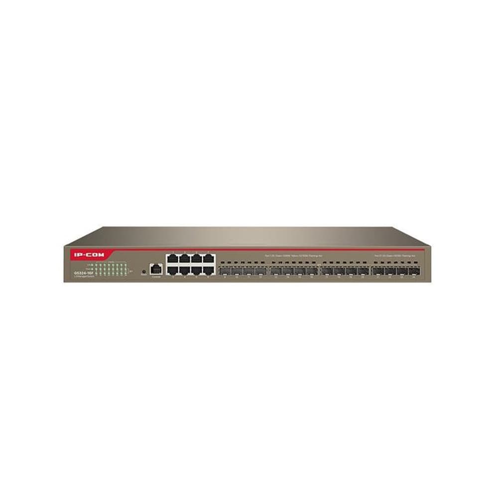 سوئیچ نیمه مدیریتی 16 پورت آی پی کام مدل IP-COM G5324-16F