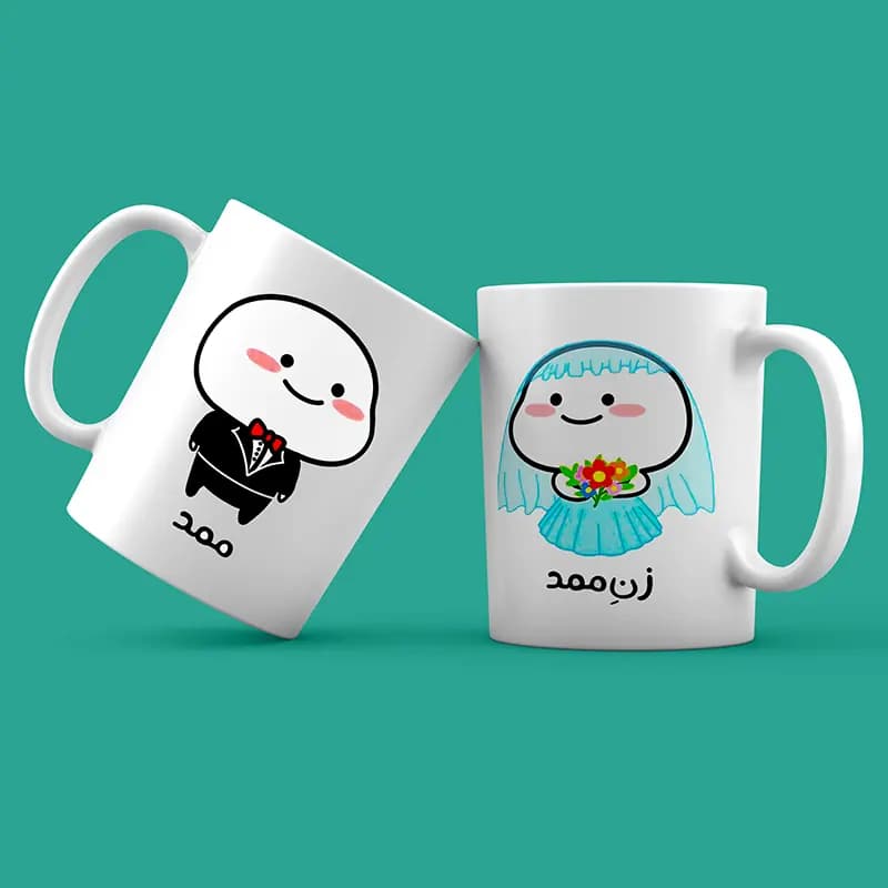 ماگ ست طرح ممد و زن ممد — تصویر ۲