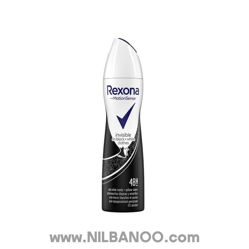 اسپری دئودرانت زنانه Rexona رکسونا مدل invisible حجم 200 میل — تصویر ۷