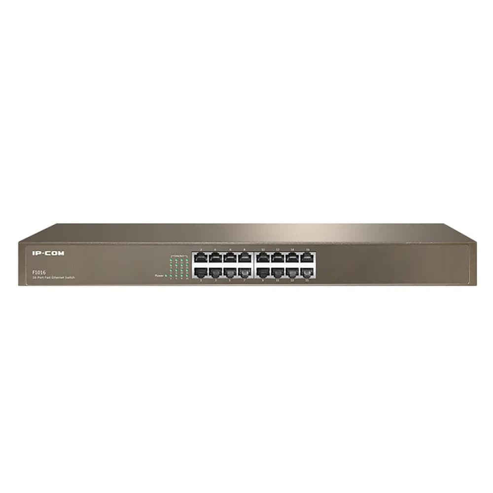 سوئیچ شبکه اترنت 16 پورت آی پی کام مدل IP-COM F1016 — تصویر ۲