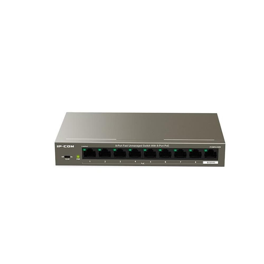 سوئیچ POE غیر مدیریتی 9 پورت آی پی کام مدل IP-Com F1109P 102W