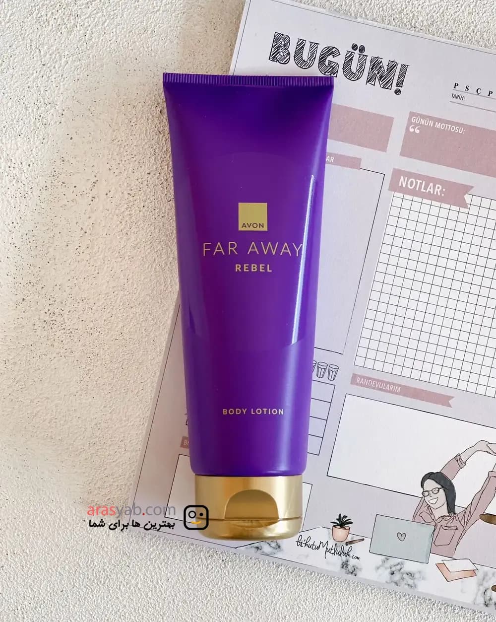 لوسیون بدن معطر زنانه Avon مدل Far Away Rebel حجم 150 میل — تصویر ۵