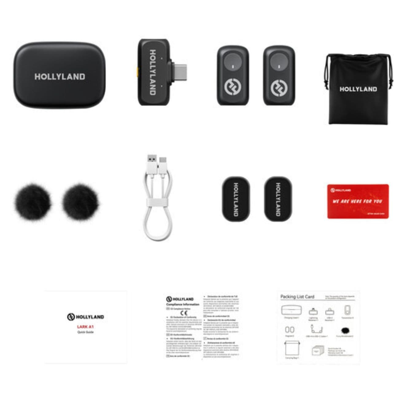 میکروفون یقه ای بی سیم Hollyland LARK A1 Duo 2-Person Wireless Microphone — تصویر ۵