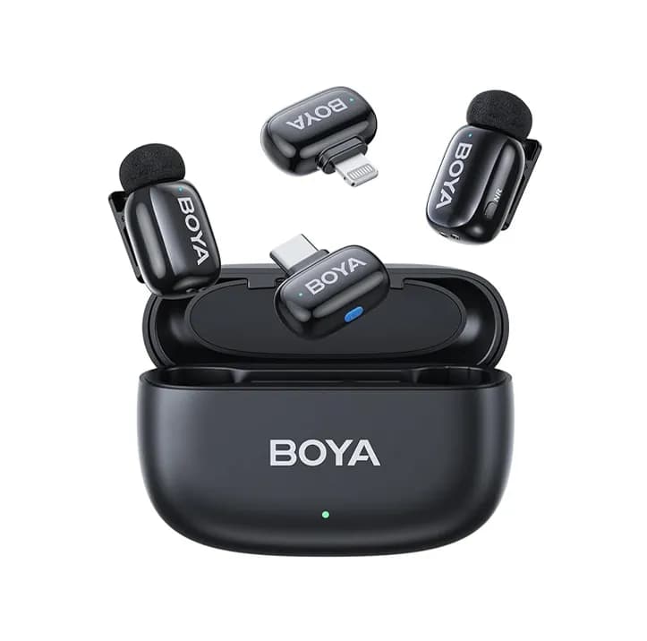 میکروفون بی سیم بویا BOYA Mini 12 Combo Wireless Microphone — تصویر ۱۰