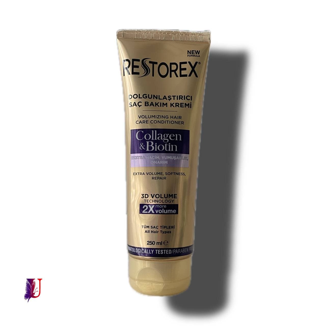ماسک مو رستورکس RTSTOREX حاوی کلاژن و بیوتین حجم 250 میل — تصویر ۷