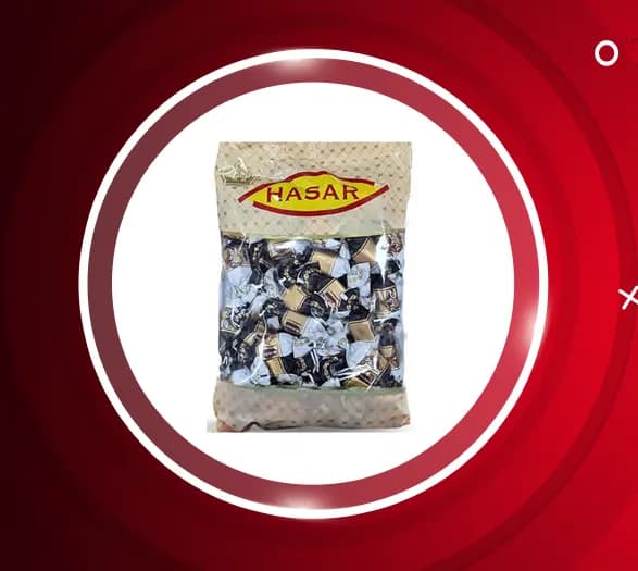 شکلات پذیرایی پری Peri هاسار hasar با مغز کرم کاپوچینو بسته 1 کیلویی — تصویر ۵