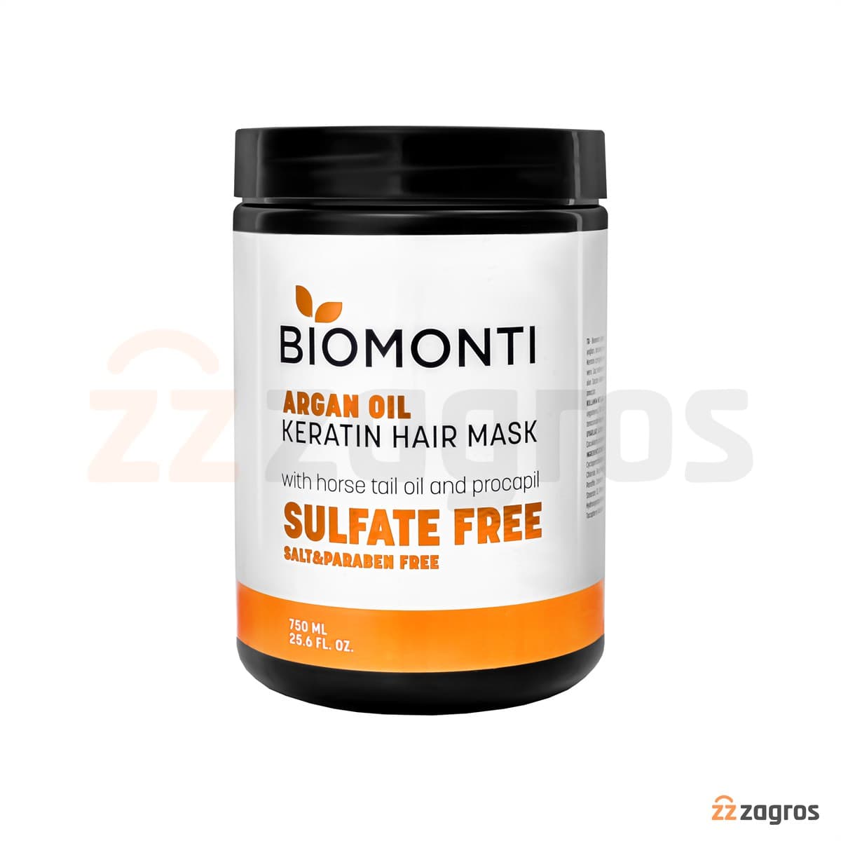 ماسک بدون سولفات بیومونتی Biomonti حاوی کلاژن و کراتین حجم 750 میل — تصویر ۶