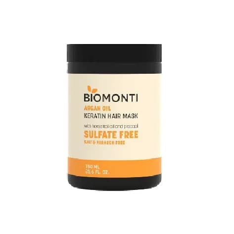 ماسک بدون سولفات بیومونتی Biomonti حاوی کلاژن و کراتین حجم 750 میل — تصویر ۹
