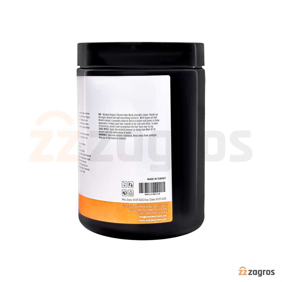 ماسک بدون سولفات بیومونتی Biomonti حاوی کلاژن و کراتین حجم 750 میل — تصویر ۷