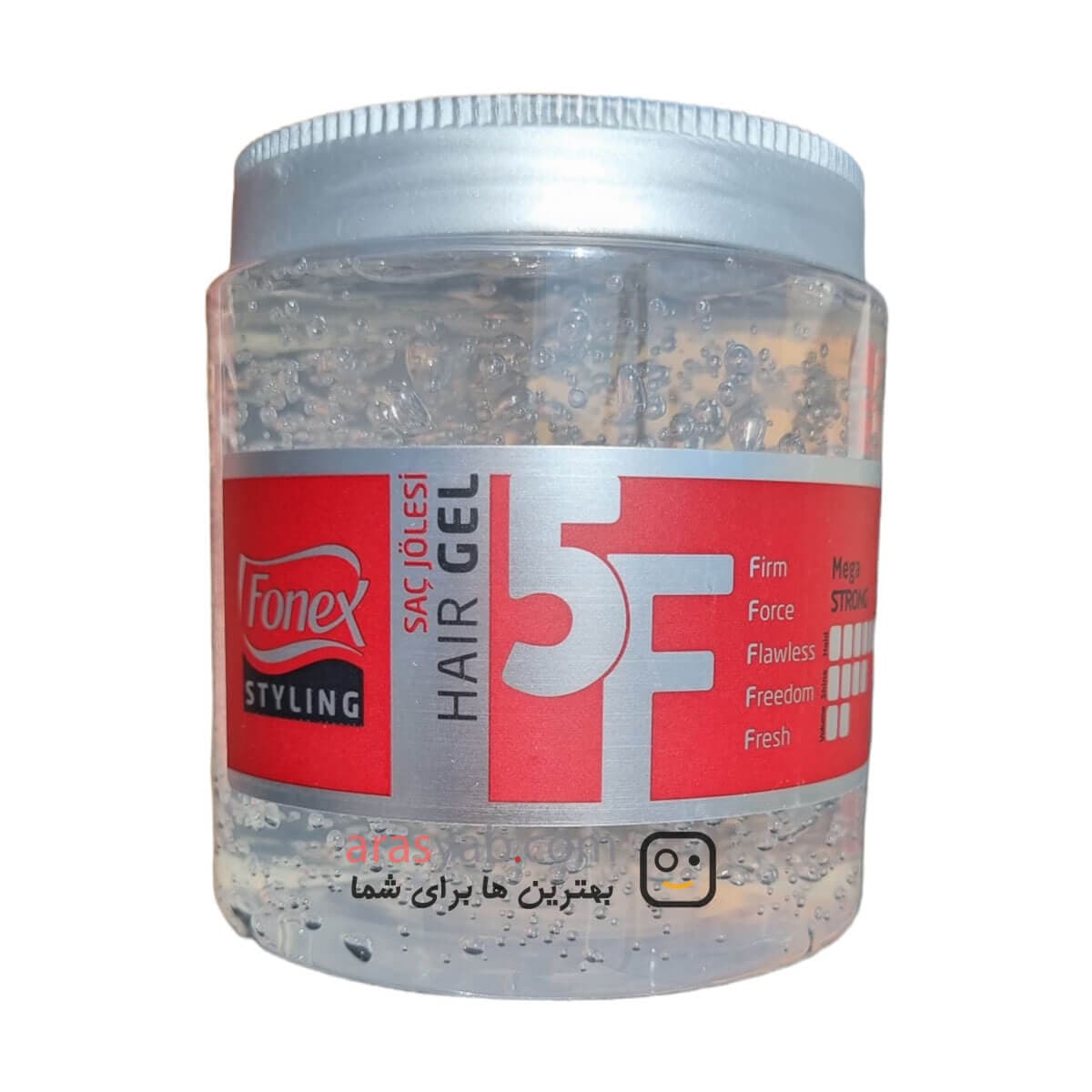 ژل مو فونکس سفید مدل MEGA STRONG حجم 700 میل