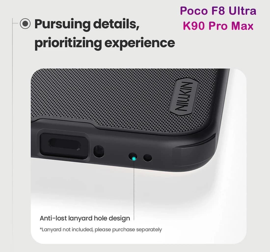 قاب ضدضربه Poco F8 Ultra مارک نیلکین مدل Super Frosted Shield Pro — تصویر ۸