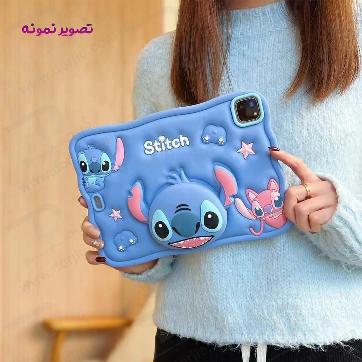 قاب سیلیکونی فانتزی تبلت Samsung A11 ( X130 ) | طرح استیج Stitch — تصویر ۱۲