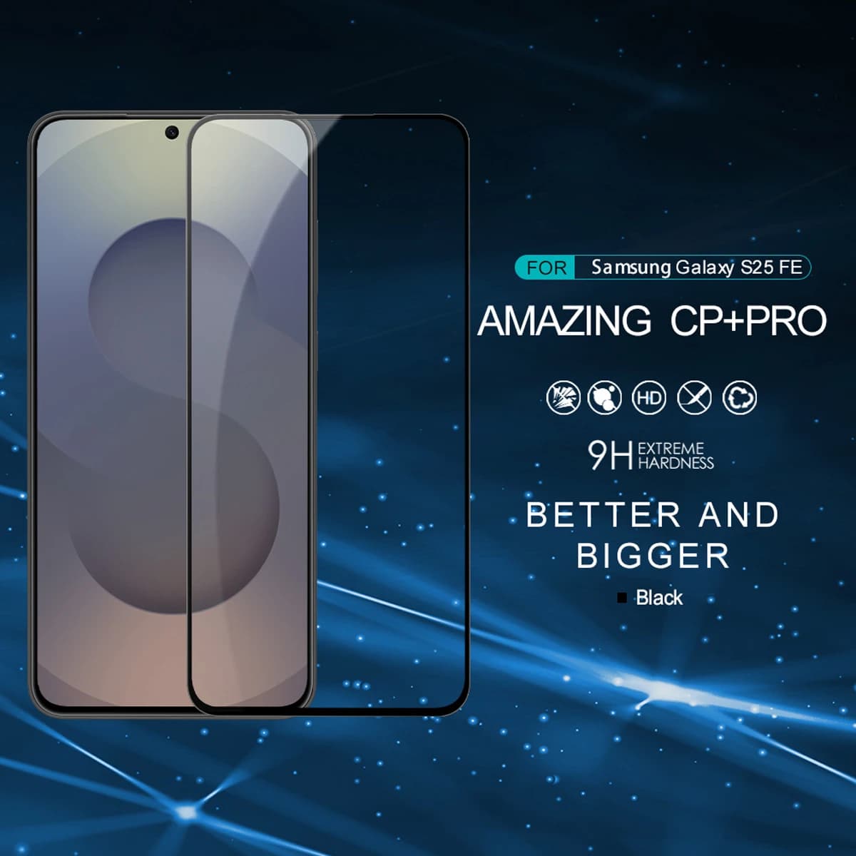 گلس شیشه ای Samsung Galaxy S25 FE مارک نیلکین مدل CP+PRO — تصویر ۸