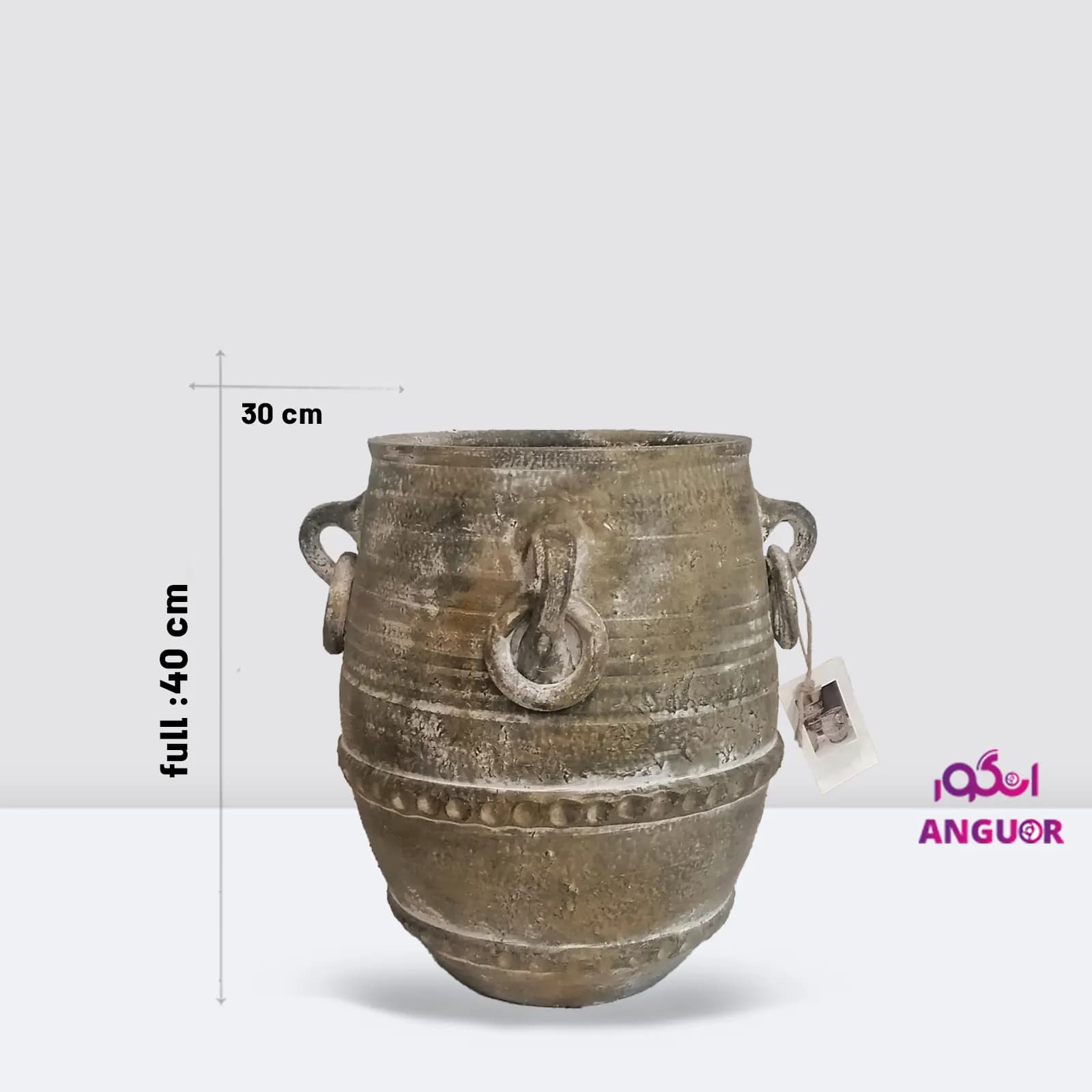 گلدان سفالی گوشواره دار — تصویر ۳