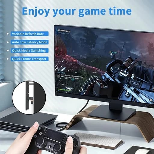 مبدل HDMI نر و ماده 8K با روکش طلای 24 عیار برندDuttek اورجینال امازون المان — تصویر ۷