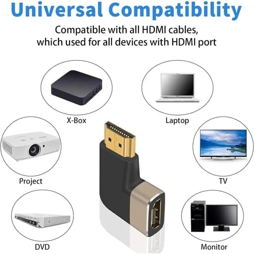 مبدل HDMI نر و ماده 8K با روکش طلای 24 عیار برندDuttek اورجینال امازون المان — تصویر ۳