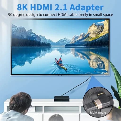 مبدل HDMI نر و ماده 8K با روکش طلای 24 عیار برندDuttek اورجینال امازون المان — تصویر ۹
