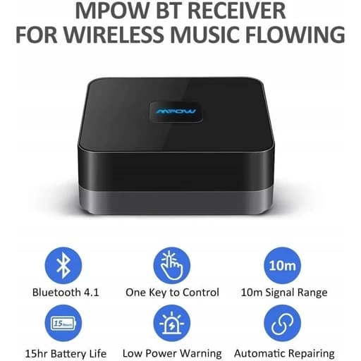 گیرنده بلوتوث برند پر اوازه MPOW اورجینال امازون المان — تصویر ۱۱