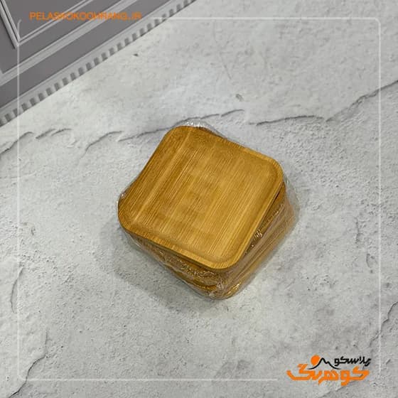 زیر لیوانی چوبی 6 عددی
