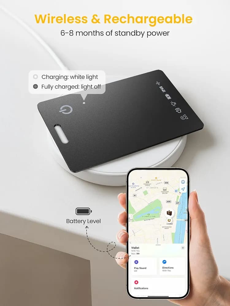 کارت ردیاب GPS فقط برای ISO خودرو . کیف پول و مدارک اورجینال امازون المان(ارسال رایگان⭐ — تصویر ۵