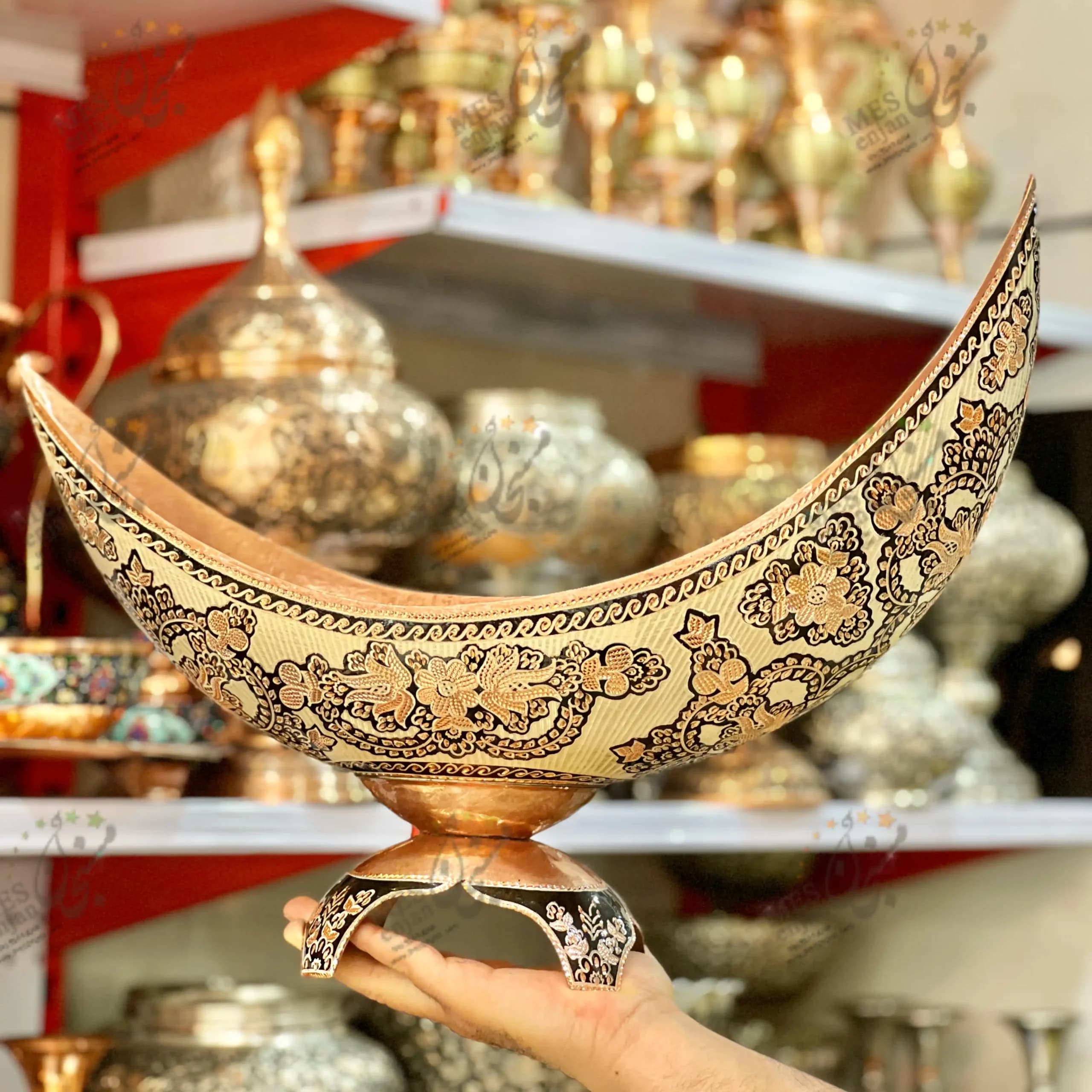 کشکول کشتی نقره‌کوب اعلا
