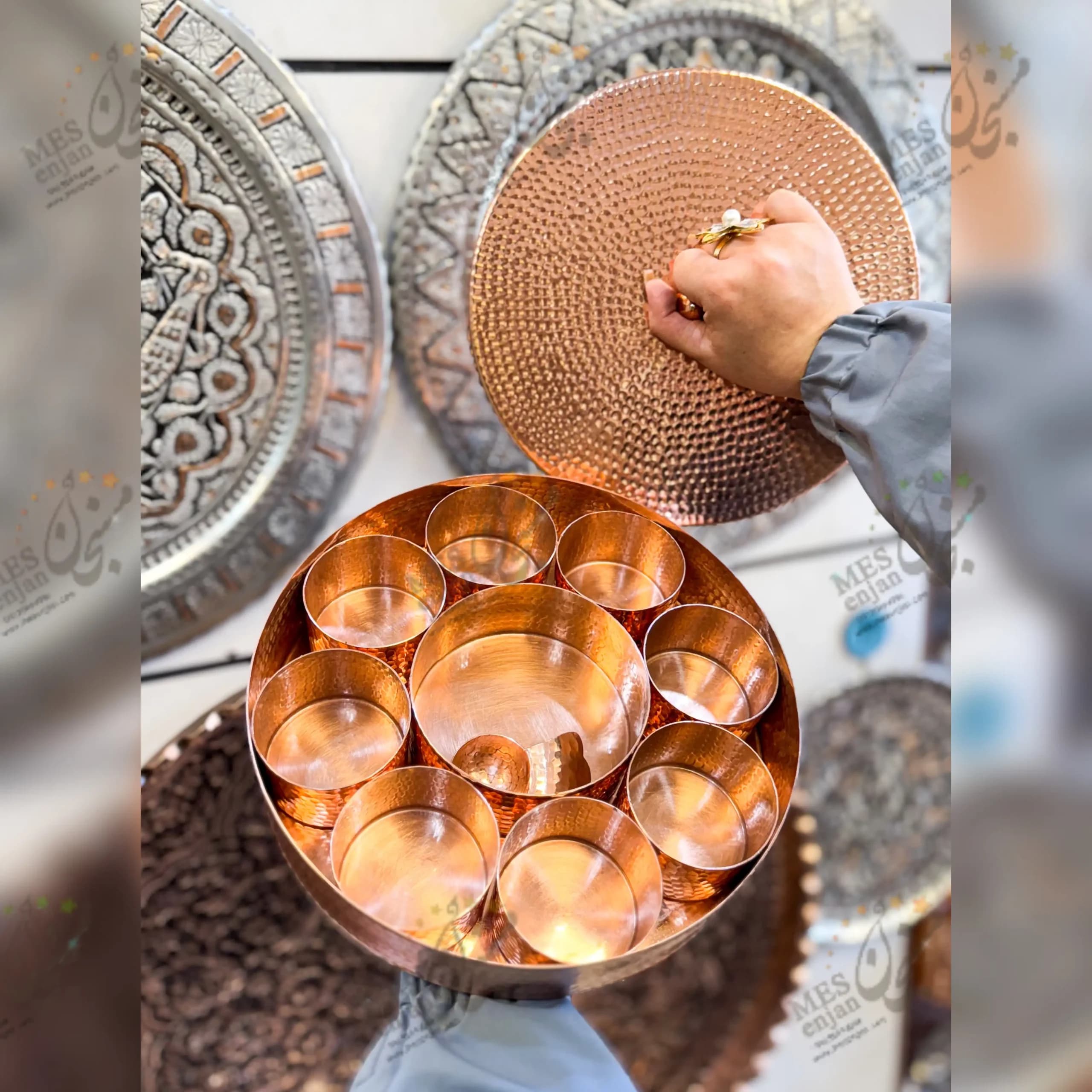 اردو خوری سپیدار تمام دستساز | زیبایی و هنر در پذیرایی