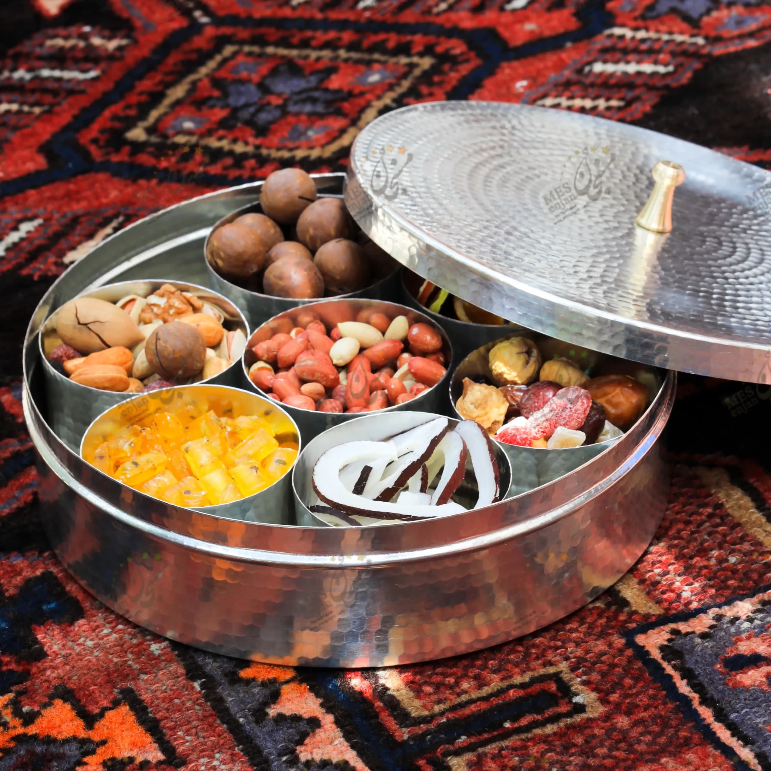 اردو خوری مسی قلع شده دستساز | هنر اصیل ایرانی، جلوه‌ای نو به سفره شما