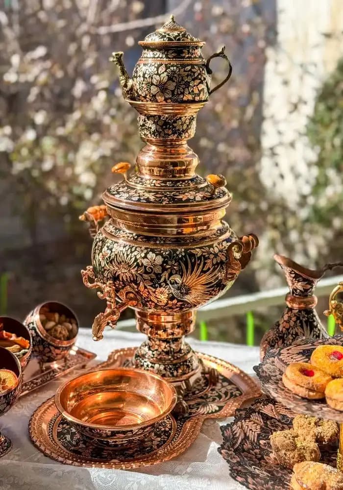 سرویس سماور الماس تراش الماسی — تصویر ۱۱