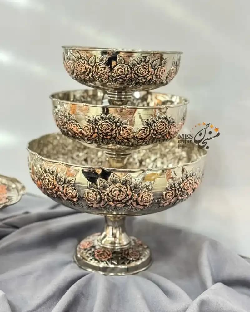 سرویس پذیرایی گلسا کروم دورنگ — تصویر ۵