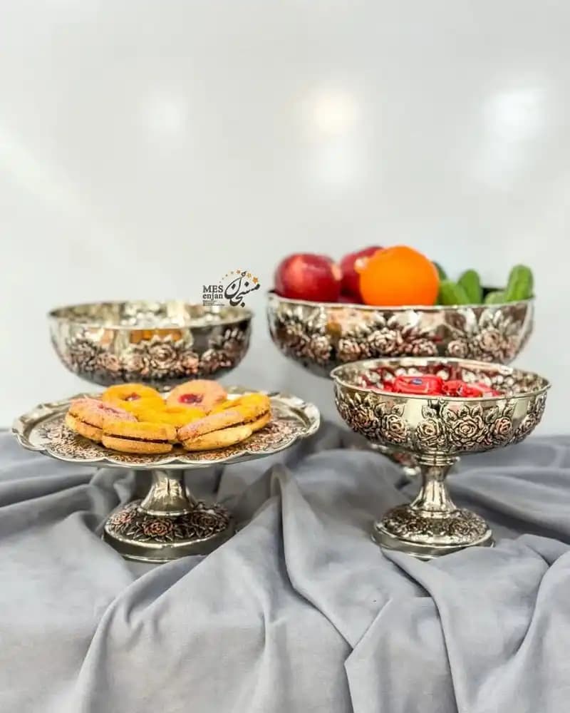 سرویس پذیرایی گلسا کروم دورنگ