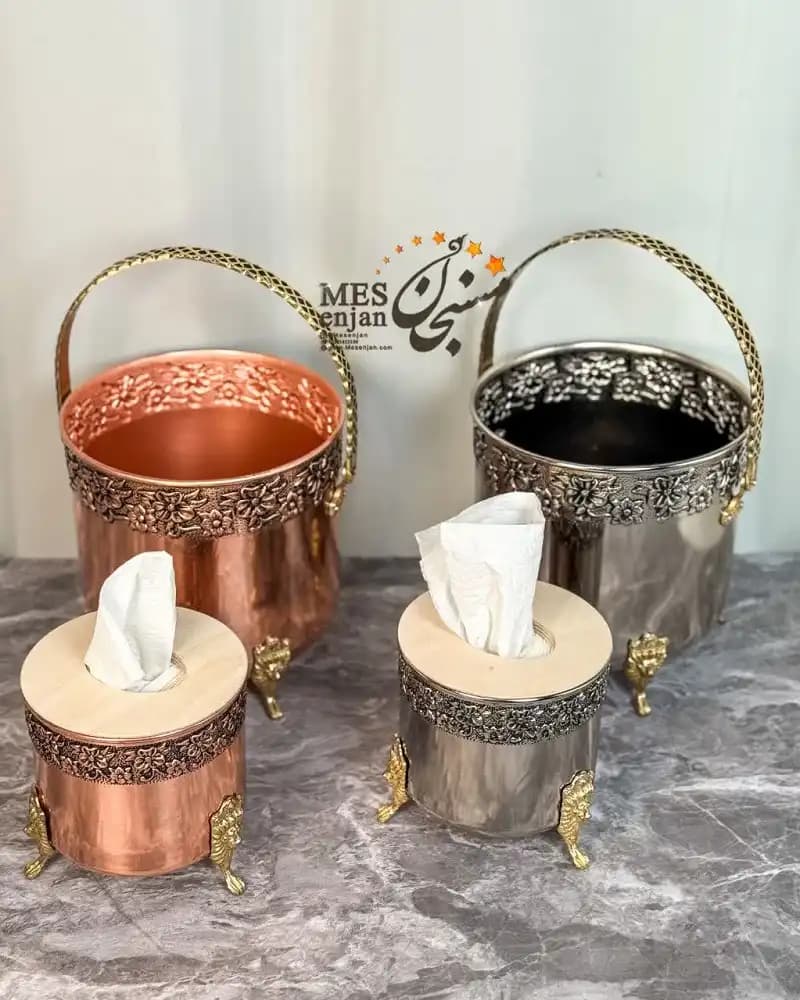 سطل و جا دستمالی فاخر — تصویر ۵