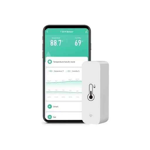 سنسور دما و رطوبت هوشمند وای فای Wifi اورجینال امازون المان — تصویر ۳