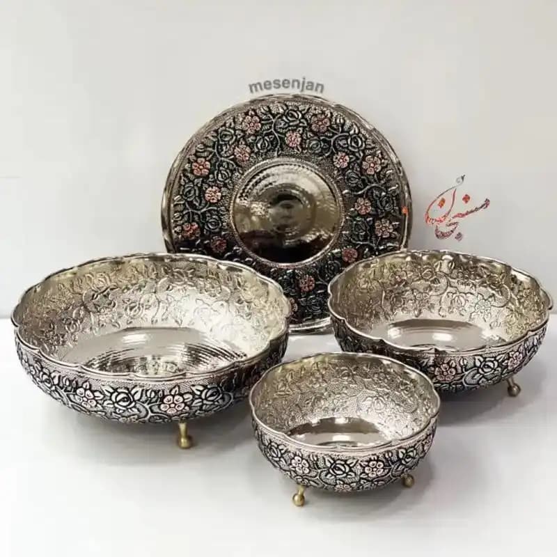 سرویس پذیرایی مهتاب سه پایه کوتاه الماس تراش — تصویر ۲