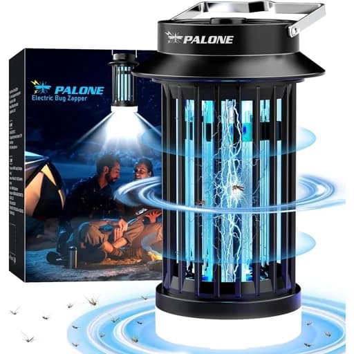 پشه و مگس کش برندPALONE شارژی با چراغ LED اورجینال امازون المان
