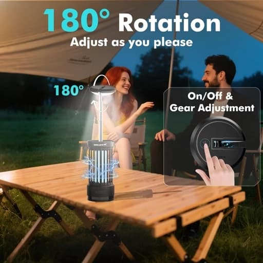 پشه کش برقی و شارژی همراه با چراغ LED اورجینال امازون المان — تصویر ۵